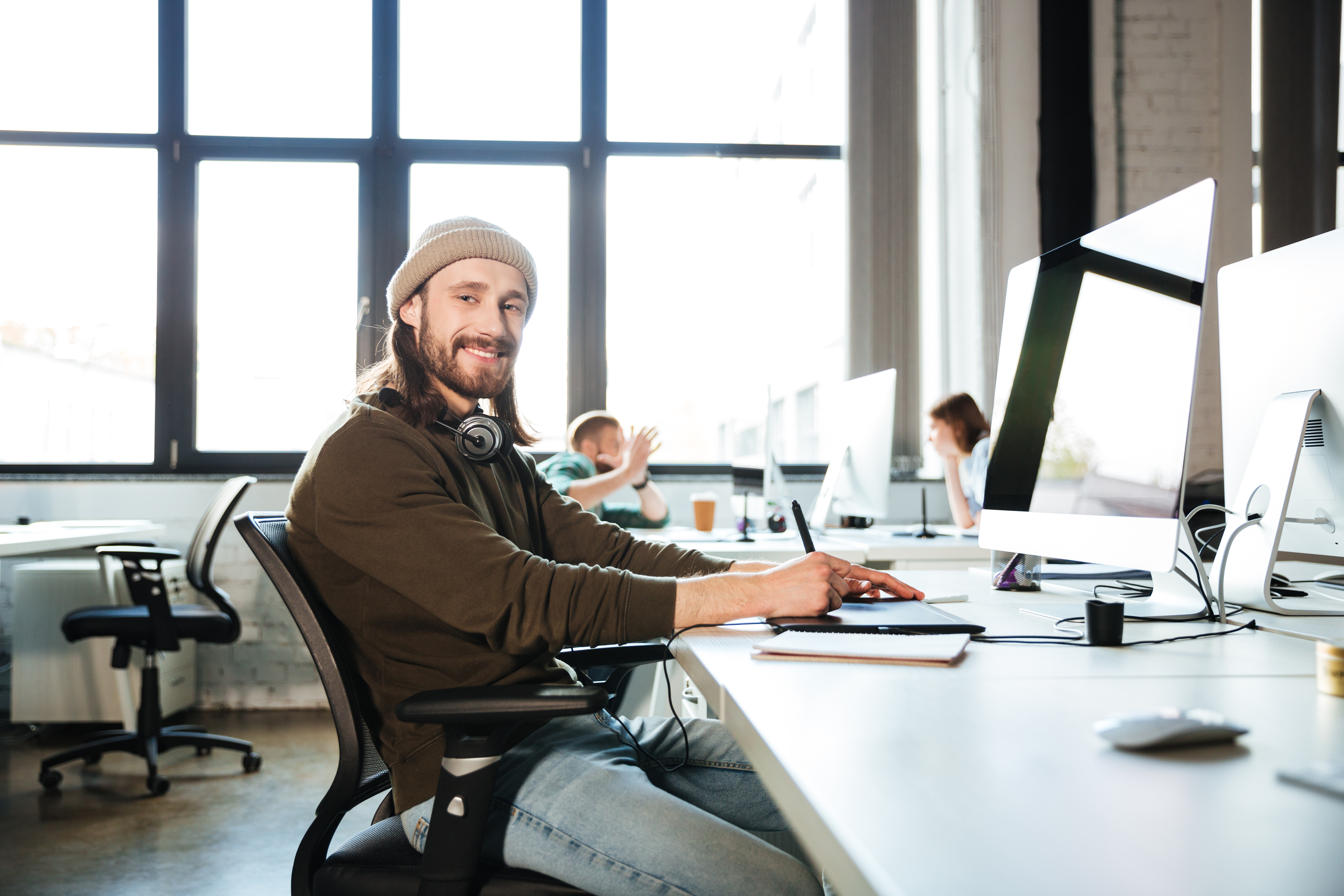 Professional working at office